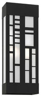 Malmo 2 Light Textured Black Outdoor ADA Sconce