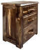 Big Sky Collection Live Edge 3 Drawer Chest of Drawers, Provincial Stain