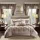 Madison Park Essentials Joella 24 Piece Room, a Bag, Taupe