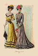 Afternoon Gowns #2- Gallery Wrapped Canvas Art 28" x 42"
