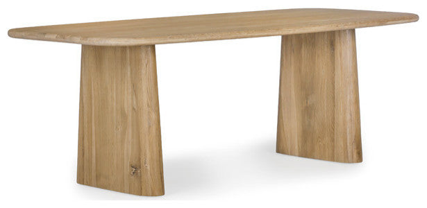 Laurel Solid White Oak Dining Table - Natural