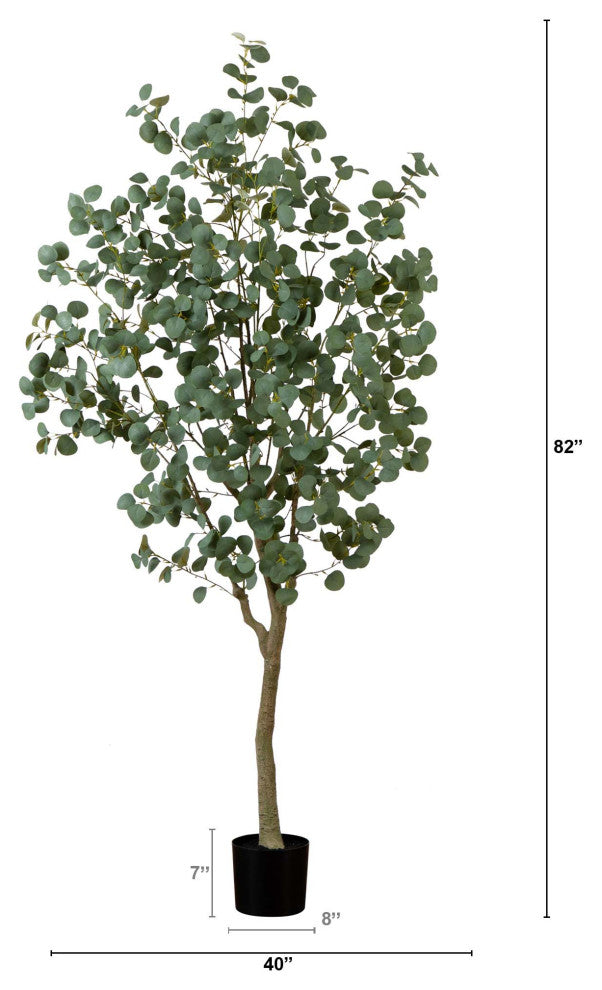 7ft. Artificial Greco Eucalyptus Tree