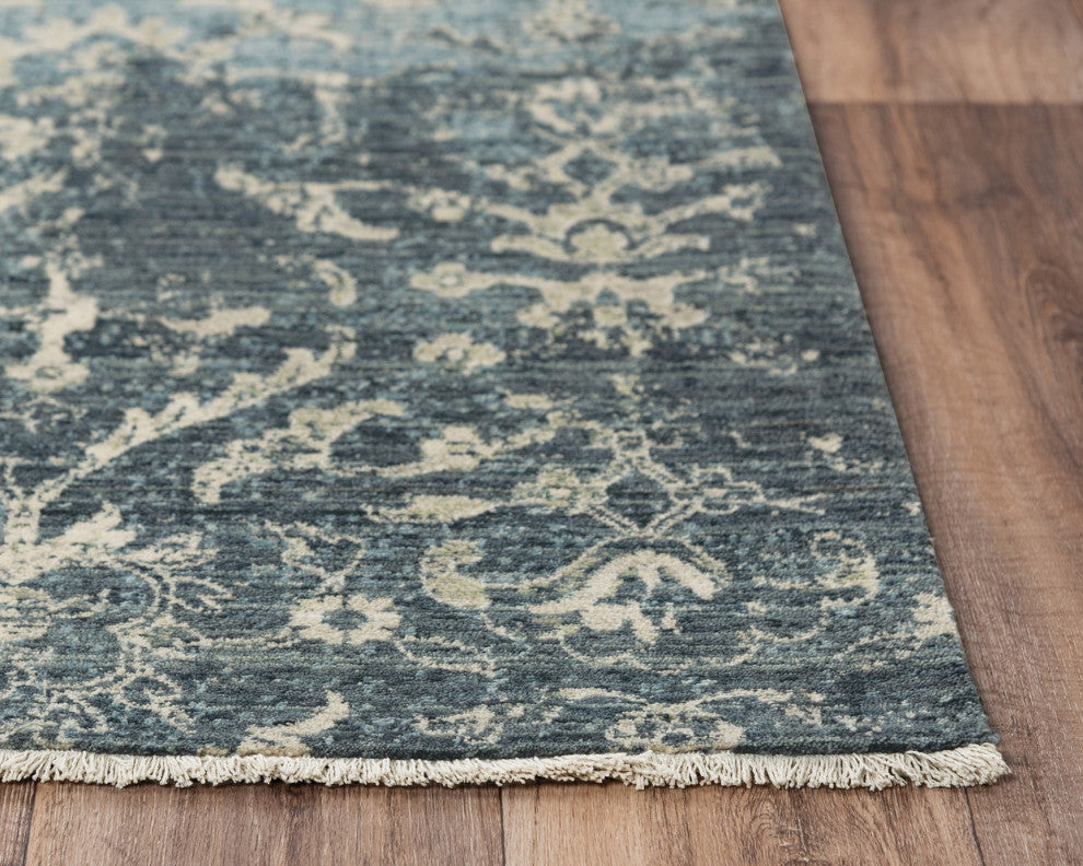 Rizzy Home PNM108 Platinum Area Rug 5'x8' Blue