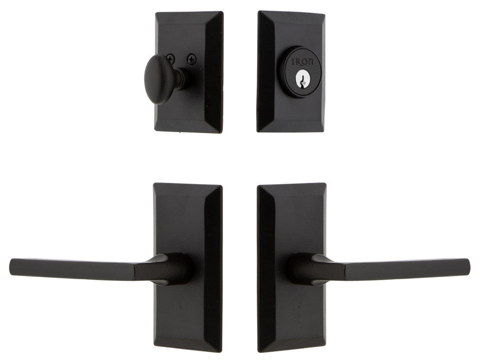 Ageless Iron Vale Plate Combo Pack Dirk Lever, Black Iron