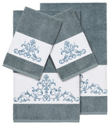 Scarlet 4-Piece Embellished Towel Set, Teal