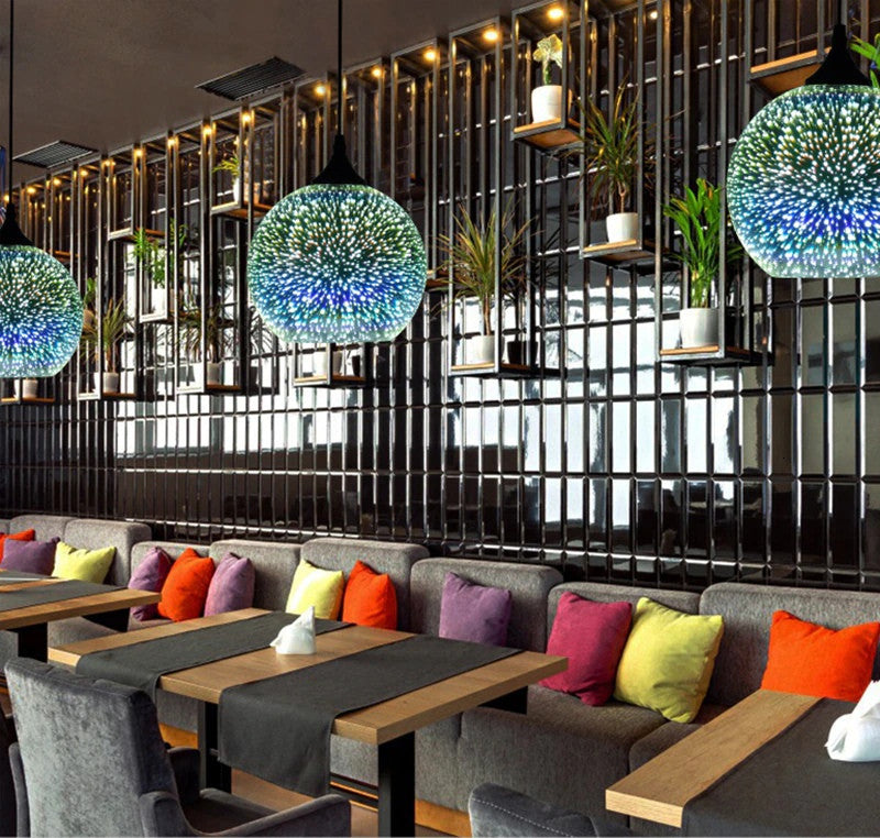 MIRODEMIÂ® Gourdon 3D Colorful Starry Sky Pendant Lamp, I30