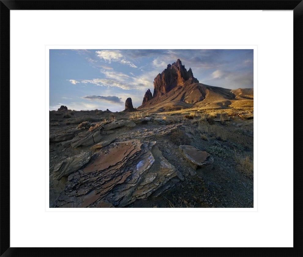 Shiprock, The Basalt Core Of An Extinct Volcano, New Mexico, 22"x18"