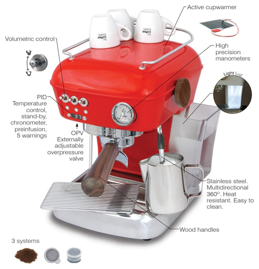 Ascaso Dream PID Versatile Espresso Machine, Sun Yellow