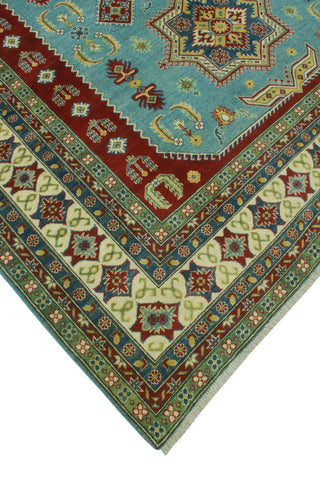 Kazak Tiger Lt. Blue/Ivory Rug, 8'4 x 11'3