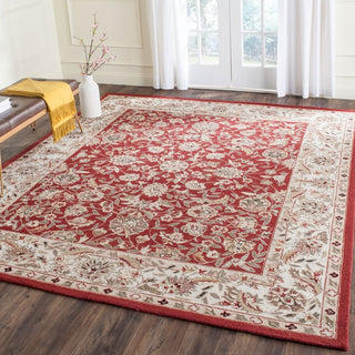 Safavieh Chelsea hk78b Rug, Burgundy/Ivory, 8'0"x8'0" Round