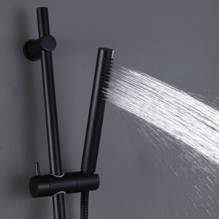 Wall Mounted Handheld Shower with Slide Bar-Less Rough-in Valve
