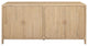 Hansville Sideboard 4 Doors With 2 Inner Drawers, Natural Whitewash