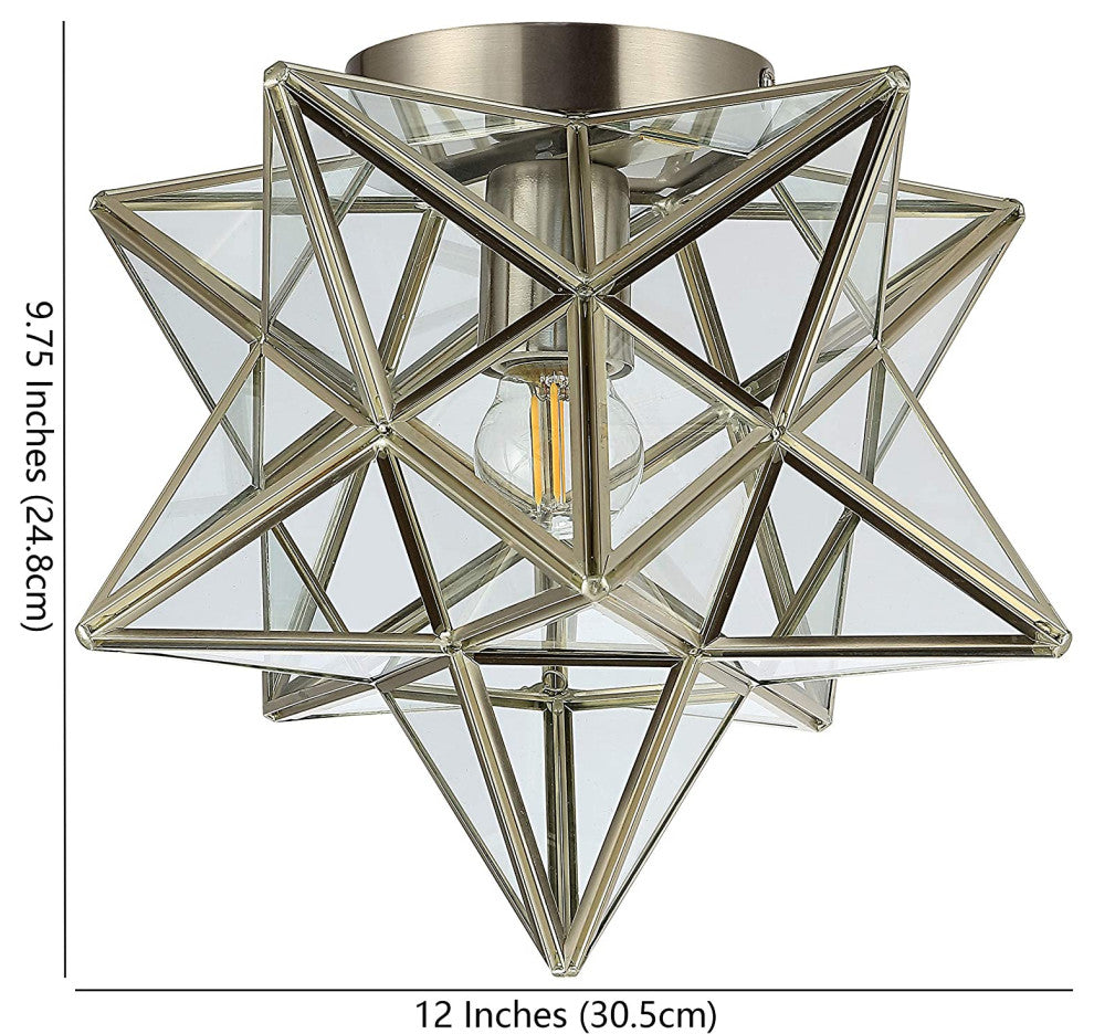 Moravian Star Ceiling Light Contemporary Flush Mount Ceiling Fixture