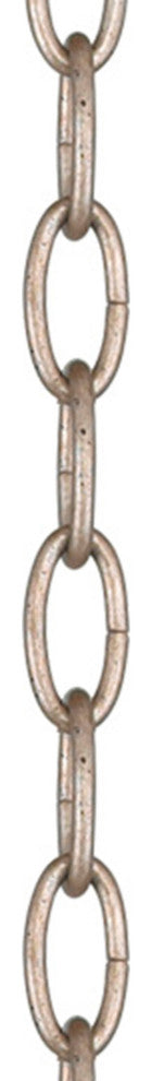 Extra Heavy Duty Decorative Chain, Hand-Painted Antique Silver Leaf