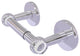 Clearview Two Post Toilet Tissue Holder with Twisted Accents, Polished Chrome