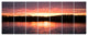 Sunset on Tropical Lagoon, Landscape Canvas Art Print, 83"x32", 7 Panels