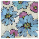 "Graphic Pink and Blue Floral II" Paper Print by Silvia Vassileva, 26"x26"