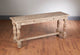 Parquet Top Two Drawer Console Table, Weathered Sand