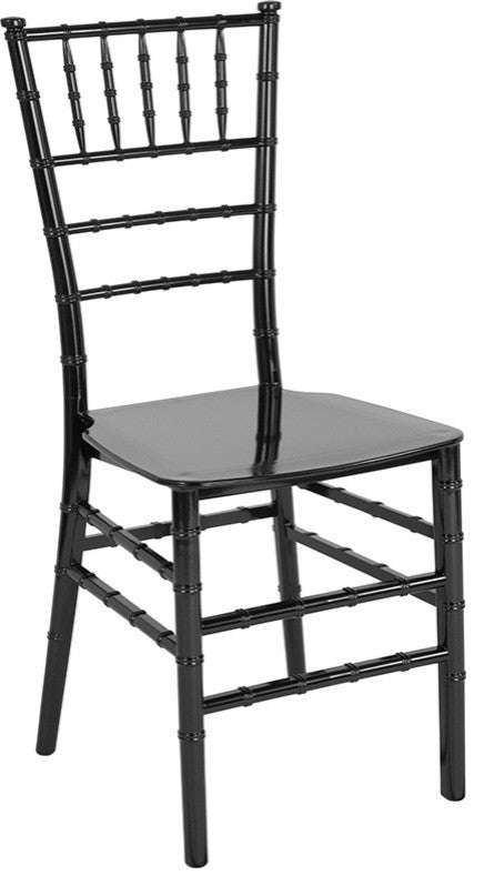 Hercules Series Black Resin Stacking Chiavari Chair