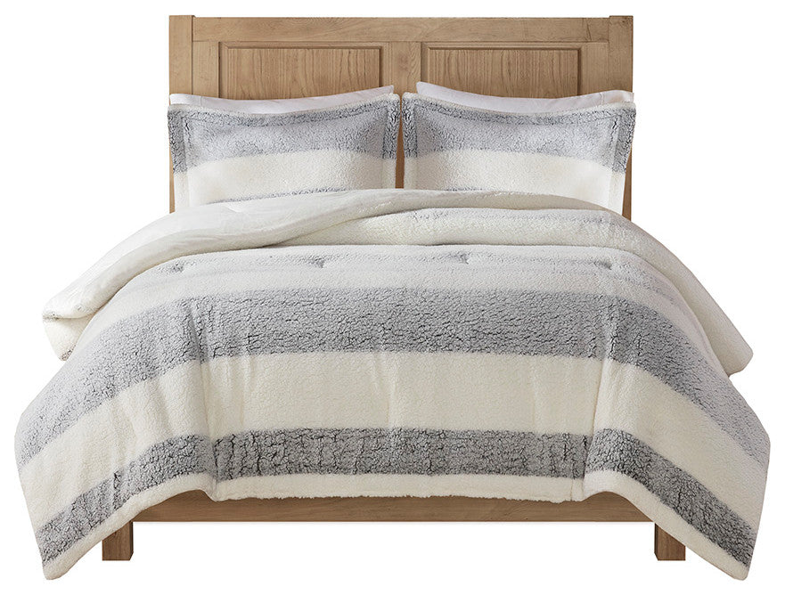 Madison Park Hollis Sherpa Comforter Set