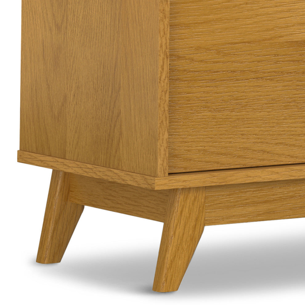 Lennon 72" Low Tv Stand, Oak Veneer