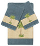Colton 3-Piece Embellished Towel Set, Teal