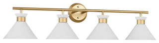 Belcarra 4 Light Bath, Satin Brass