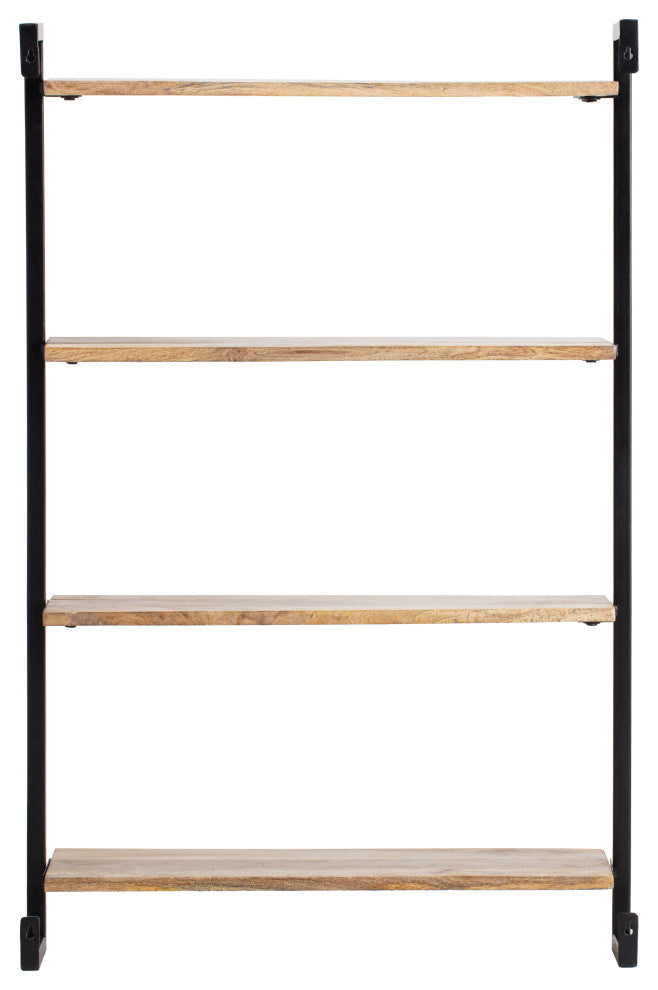 Phantom Wall Mounted Shelf, Natural/Black