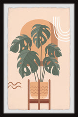 "Plant Connection" Framed Painting Print, 16x24
