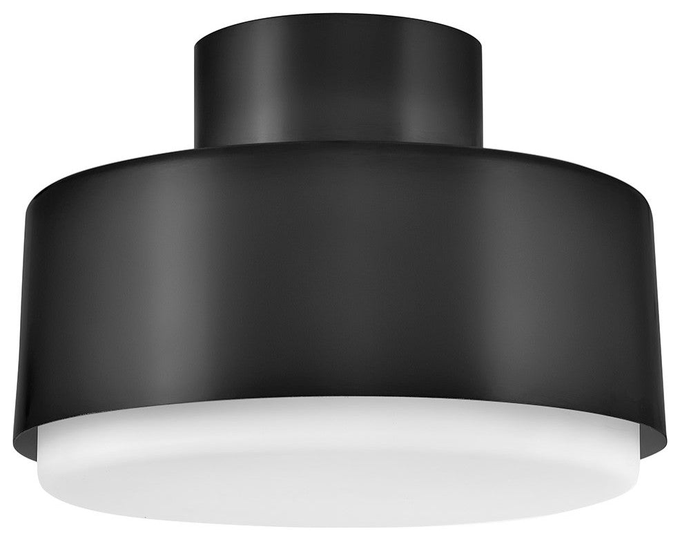 Hinkley Cedric Small Semi-Flush Mount, Black