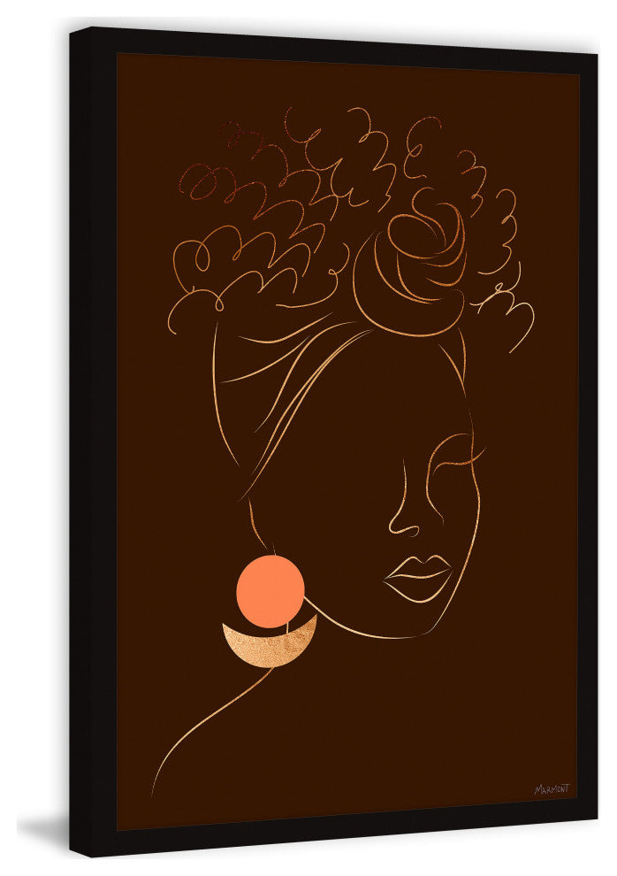 "Messy and Curly" Framed Painting Print, 16x24