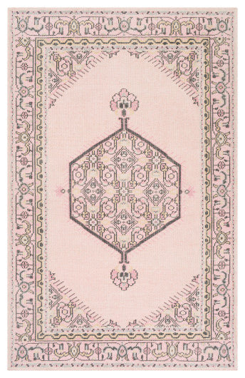 Surya Zahra ZHA-4049 5'6"x8'6" Rug, Pale Pink/Medium Gray/Ivory/Blush