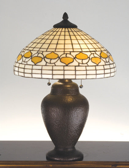 23 5"H Tiffany Acorn Table Lamp