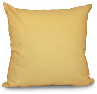 Solid Decorative Pillow, Lemon, 18"x18"