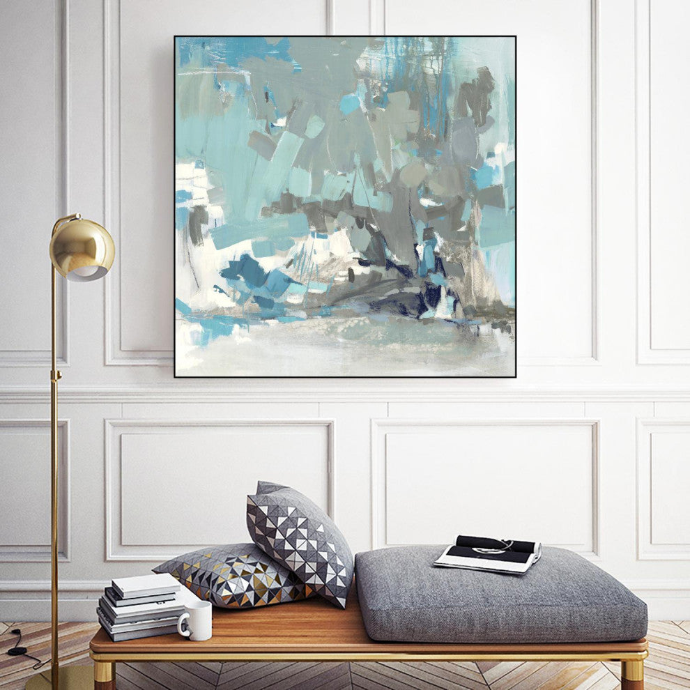 "Above the Mist" Framed Canvas by Giant Art 20"x20"