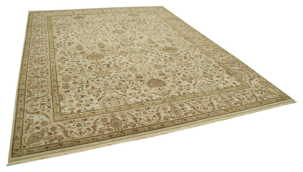 Rug N Carpet - Hand-Knotted Oriental 9' 0" x 12' 0" Decorative Oushak Area Rug