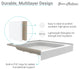 Voltaire 36"x36" White, Single-Threshold, Center Drain, Neo-angle Shower Base