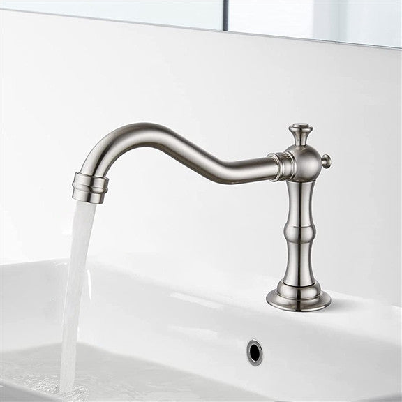 Fontana Commercial Brushed Nickel Automatic Hands Free Sensor Faucet