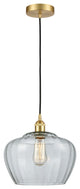 Innovations 616-1P-SG-G92-L Fenton 1 Light 11" Mini Pendant, Satin Gold