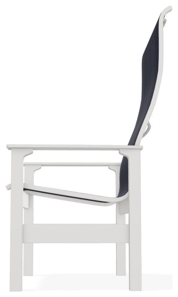Leeward Sling Outdoor Supreme Armchair, Moments Navy/Snow