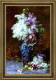 AlbertTibulle Furcy De Lavault Fleurs  Framed Premium Canvas Print, 18"x27"