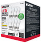 9W A19 LED, 2700K, Non-Dimmable, E26, 80 CRI, 8-Pack