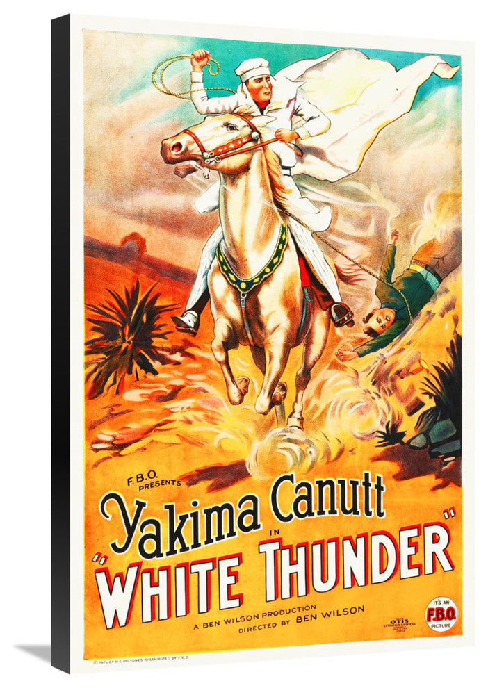 "White Thunder" Stretched Canvas Giclee by Hollywood Photo Archive, 20x30"