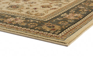 Gabrielle Traditional Oriental Ivory Rectangle Area Rug, 6.7' x 9.6'