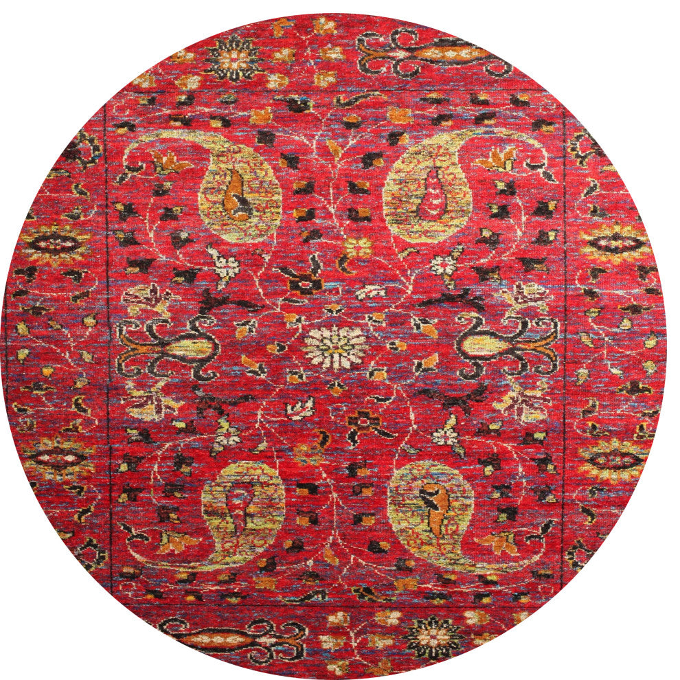 Ahgly Company Indoor Round Traditional Area Rugs, 3' Round