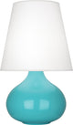 June Accent Lamp, Oyster, Egg Blue