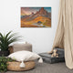 Faux Wood Majestic Sunset and Alpine Mountain Pass Canvas Prints, 24" X 36"