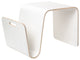 Offi Wood Modern Side Tables, Mag Table, White