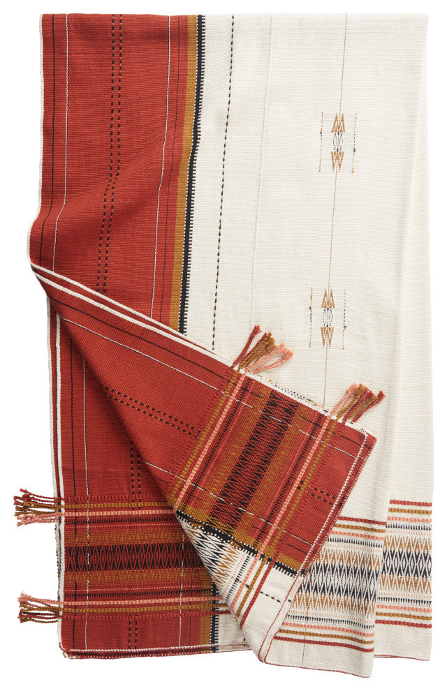 Jaipur Living Angami Tribal Red/Cream Throw 42"X72"
