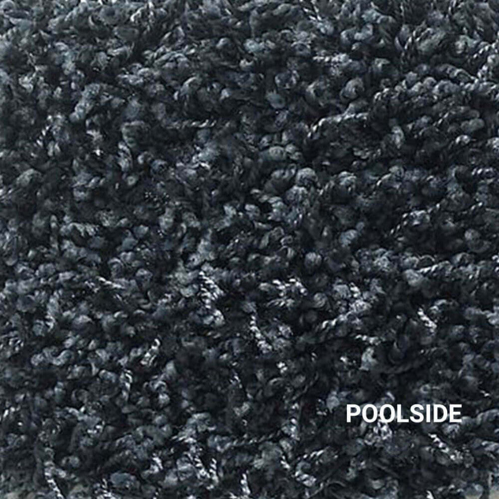 Serenade Indoor Shag Area Rug Carpet Collection, Poolside, 8x8